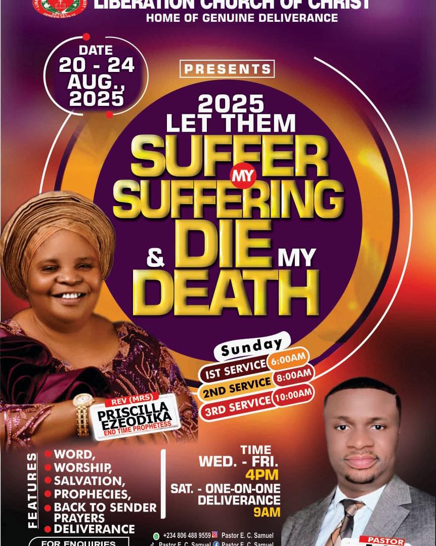 Liberation Church of Christ Let-The-Suffer-My-Suffering-and-Die-my-death